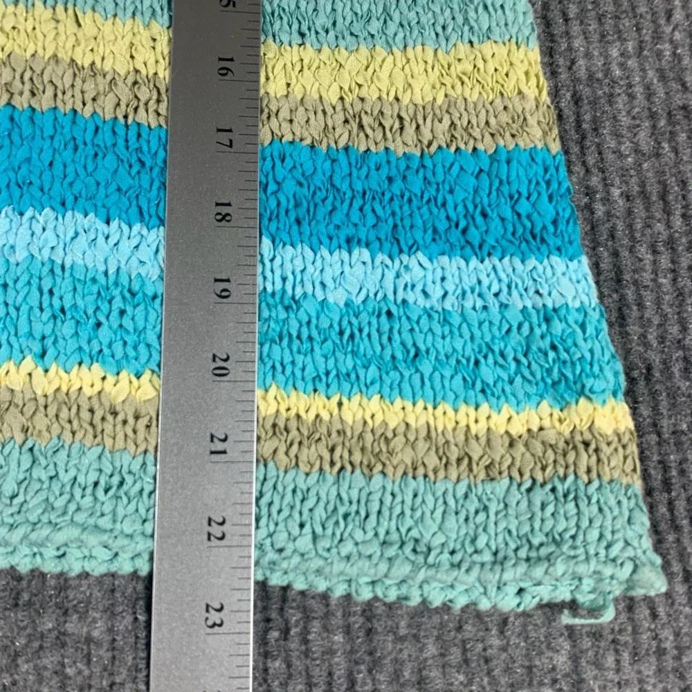 VTG Sigrid Olsen Sport‎ Sweater Vest Womens Medium Blue Striped Colorful Retro